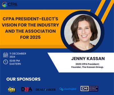 CfPA President-elect's Vision for the Industry and the Association for 2025