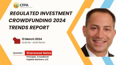 [CfPA Webinar 3/13 @ 2 PM ET] Regulated Investment Crowdfunding 2024 Trends Report