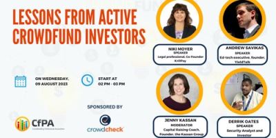 STILL TIME TO REGISTER - Today 2-3 PM ET: Lessons from Active Crowdfund Investors  | Register on Humanitix