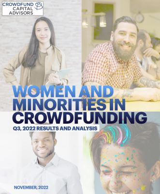 Women and Minorities Enjoy a Strong Quarter in Investment Crowdfunding
